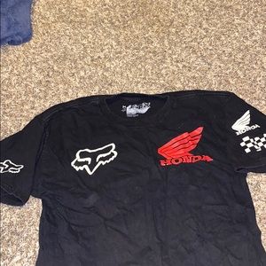 Fox short sleeve shirt, Honda racing